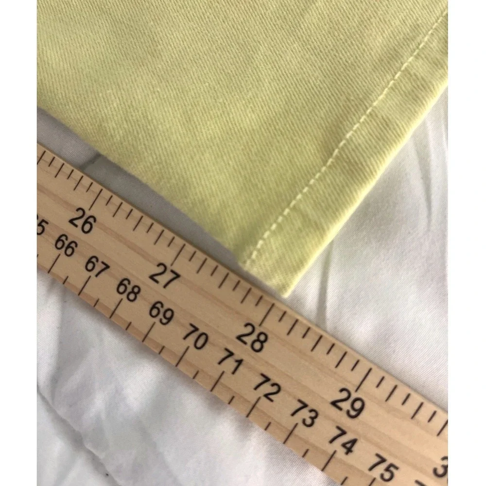 AG Prima Ankle Skinny Leg Jeans Chartreuse Yellow‎ Denim Pants Size 29